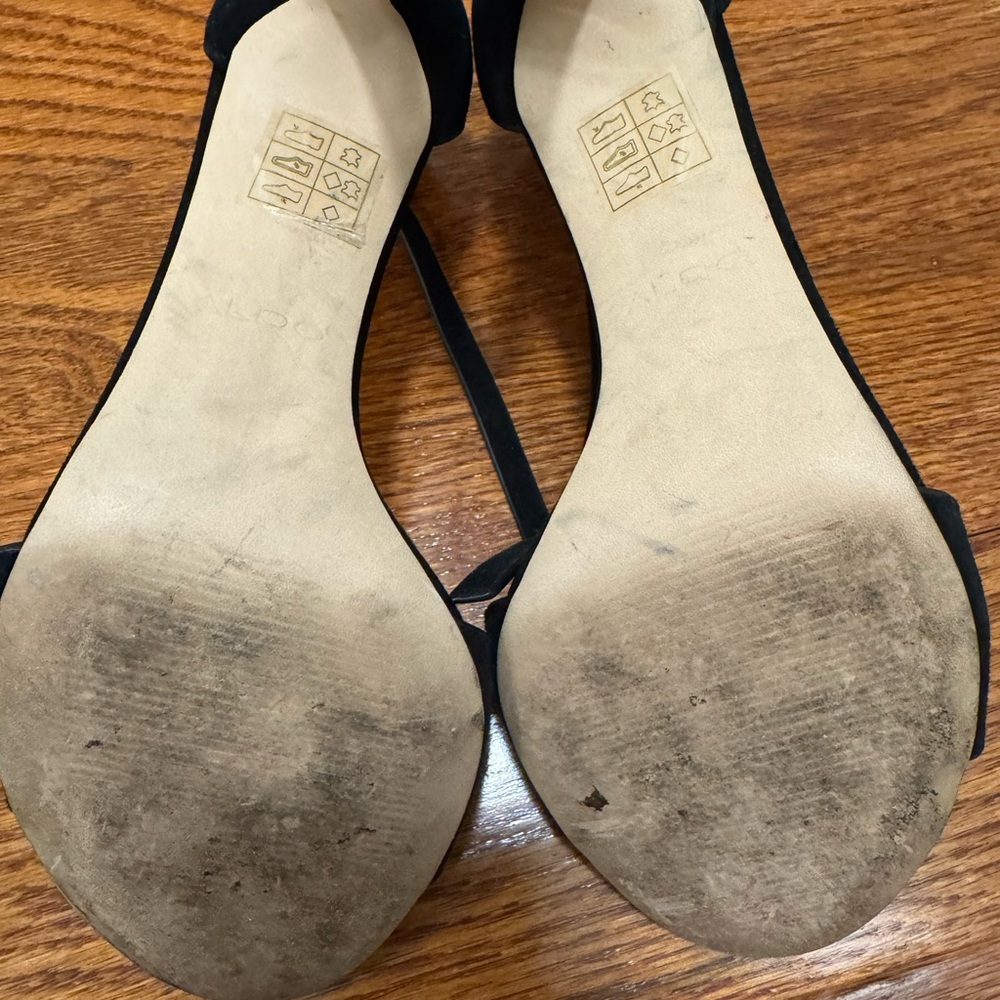 ALDO Black Strappy Heels - Picture 11 of 12